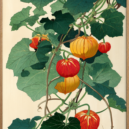 Hviskende lanterner i vinden - Oak Frame, No Border