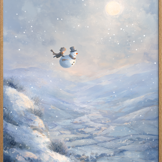 Snefaldets sagte klang - Oak Frame, No Border