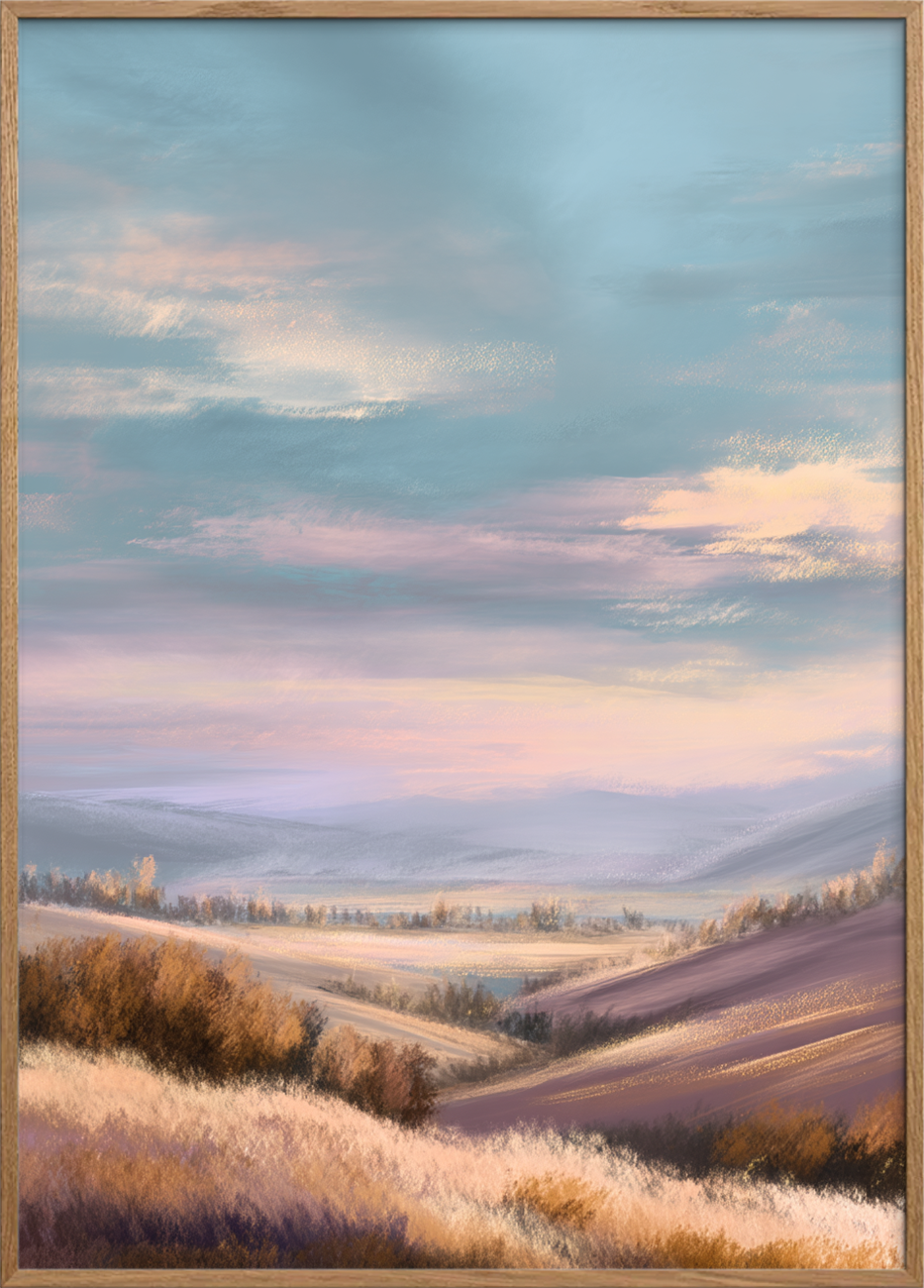 Morgenens bløde sus - Oak Frame, No Border