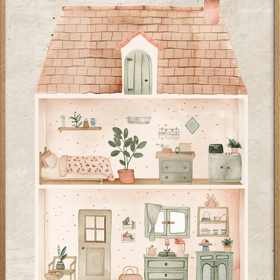 Husets duft af barndom - Oak Frame, No Border