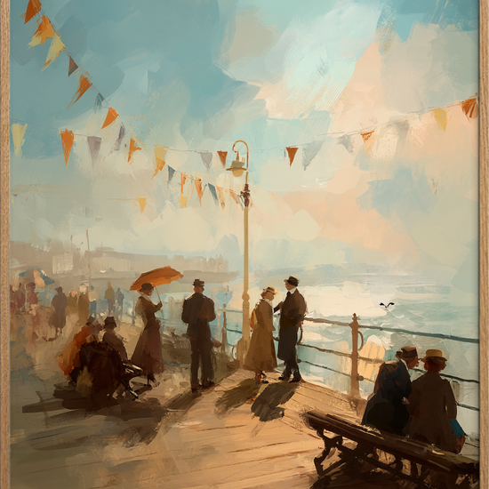 Solskinsvarme under flagernes sus - Oak Frame, No Border