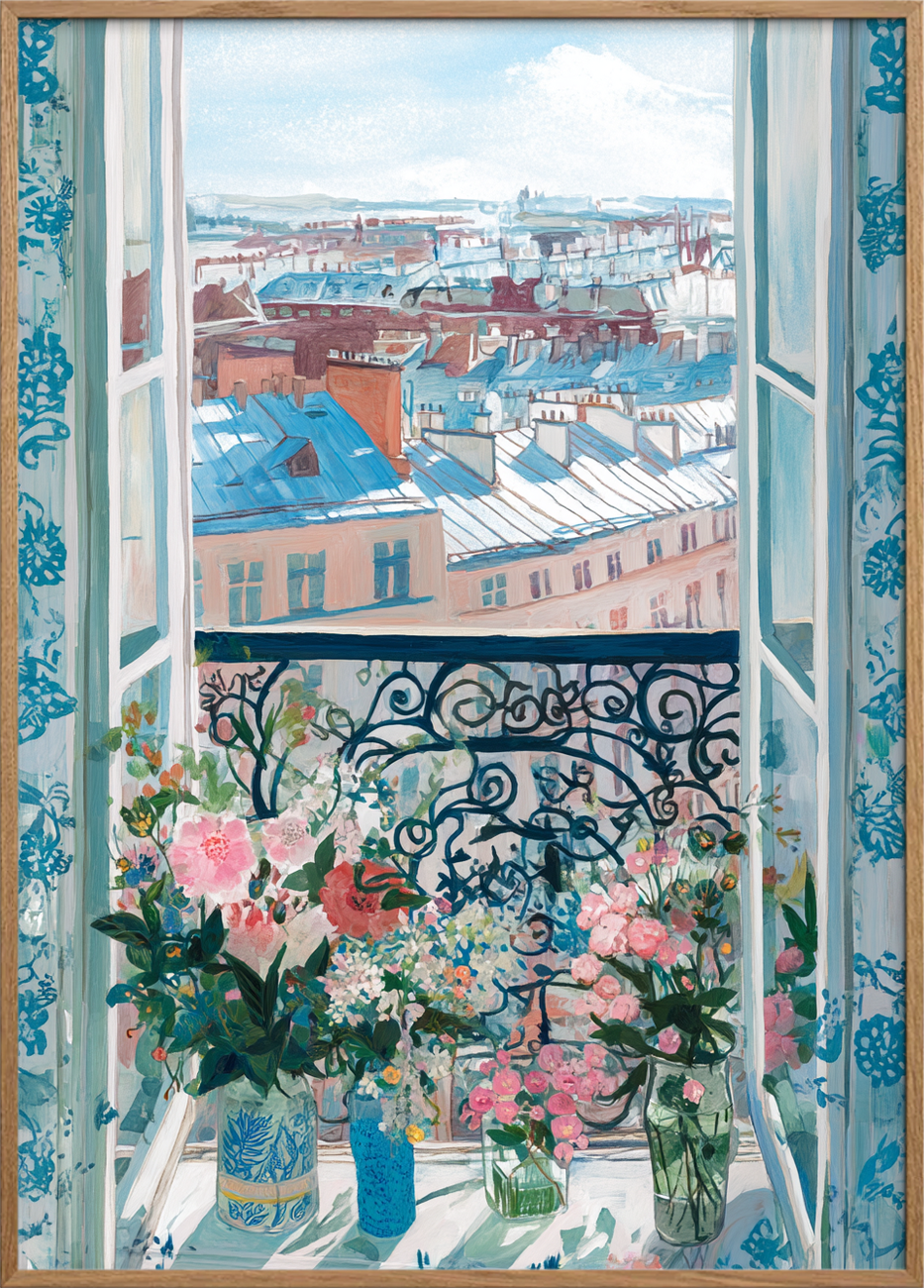 Duften af morgenen i byen - Oak Frame, No Border