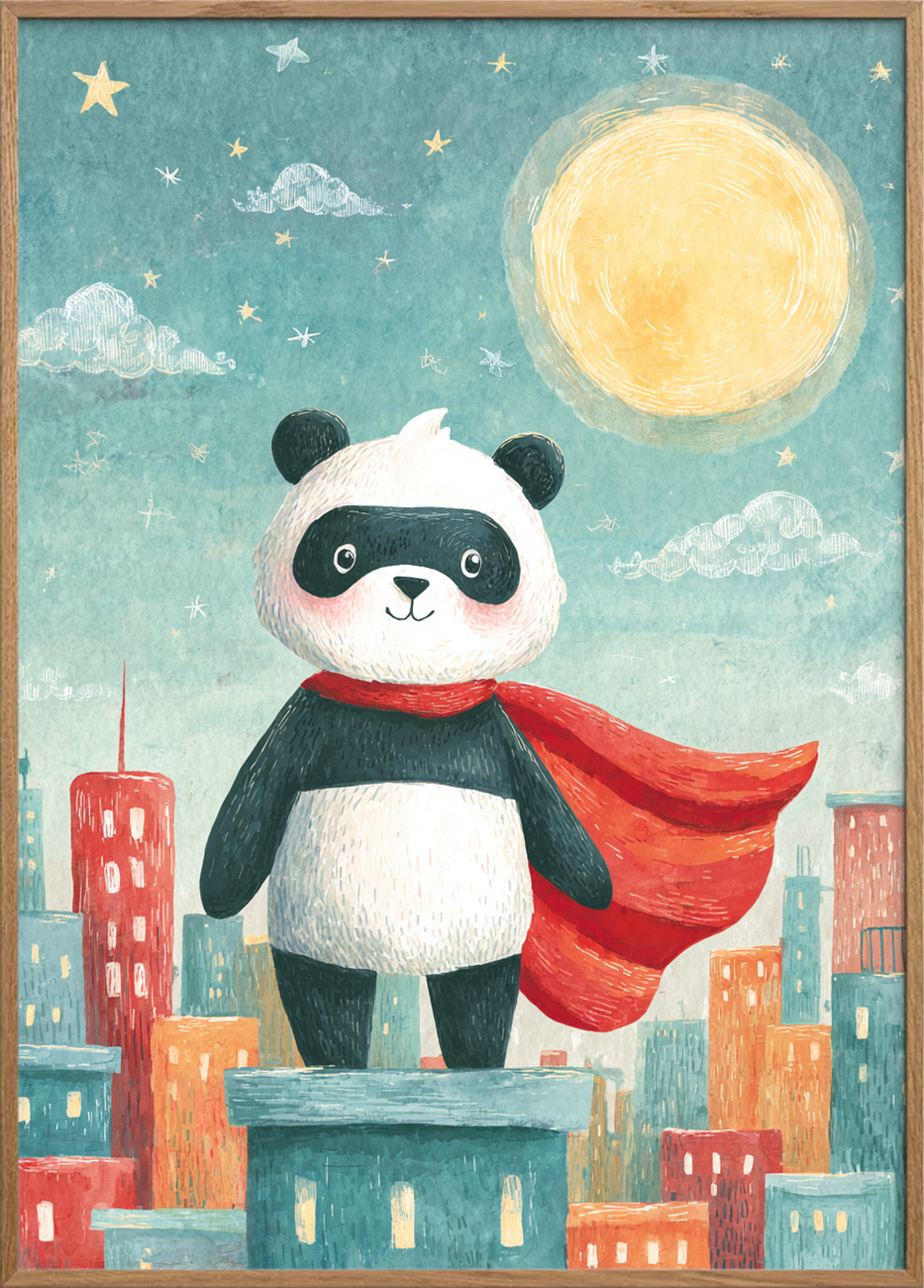 Månens varme hvisken - Oak Frame, No Border