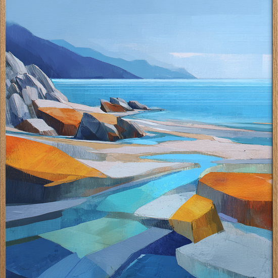 Bølgernes salte hvisken - Oak Frame, No Border