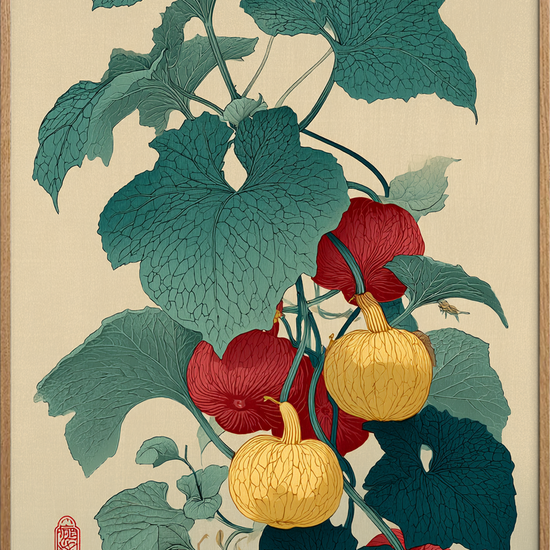 Bladenes sagte klang - Oak Frame, No Border