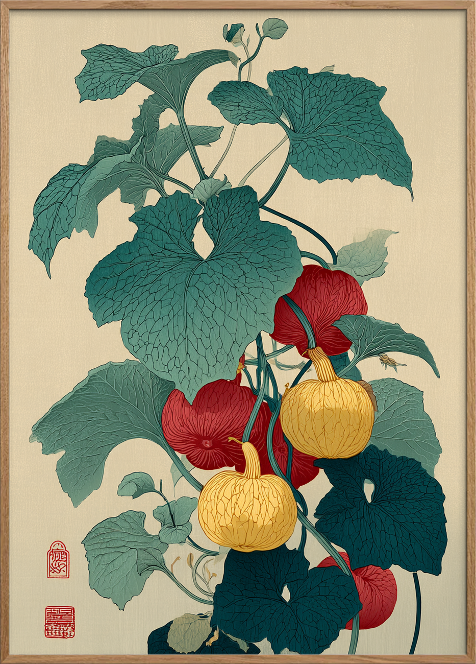 Bladenes sagte klang - Oak Frame, No Border