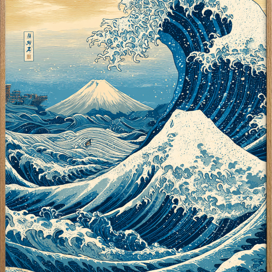 Saltet på tungen af bølger - Oak Frame, No Border