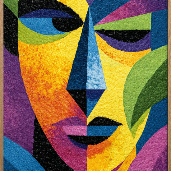 Stille hvisken af farver - Oak Frame, No Border