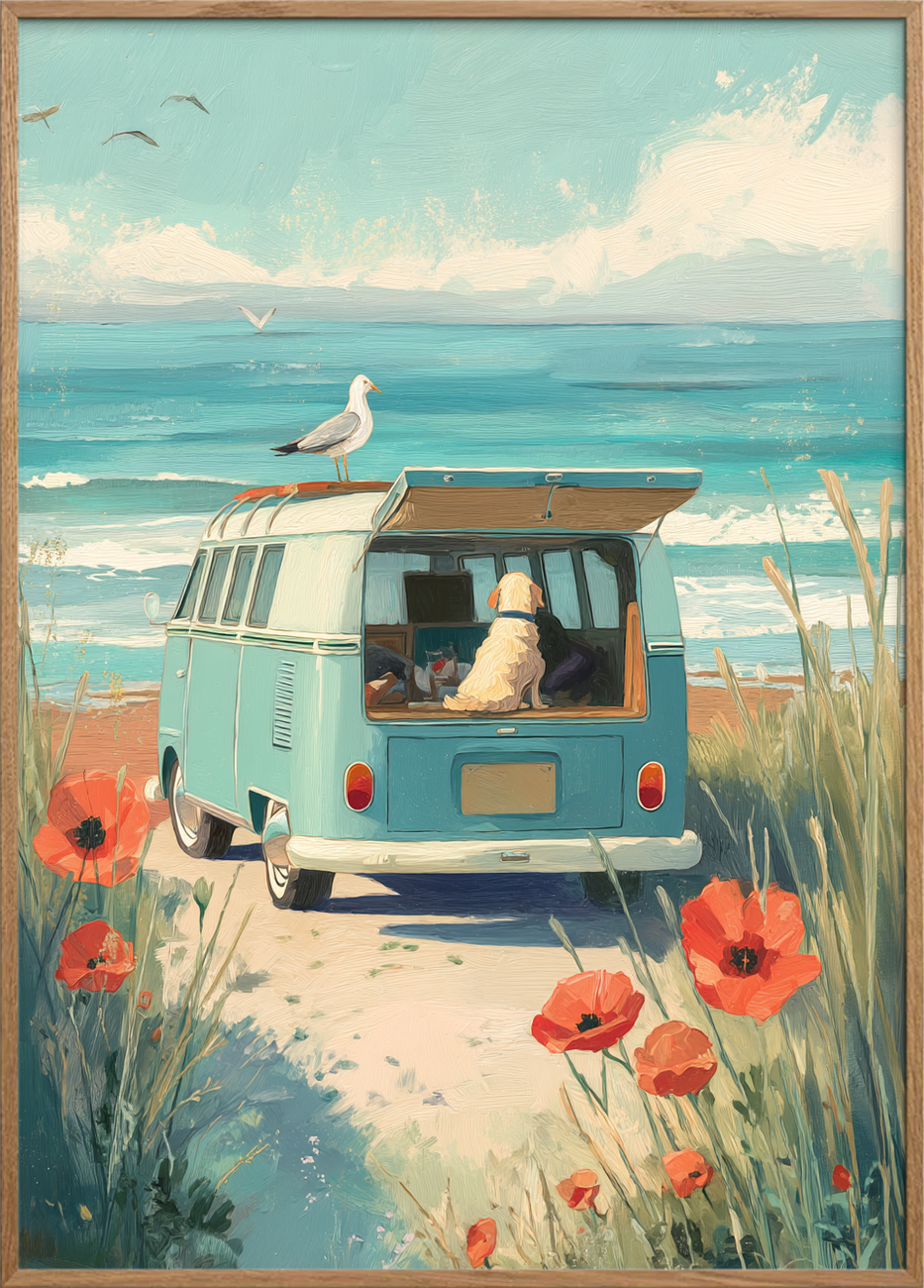 Havets salte hvisken - Oak Frame, No Border