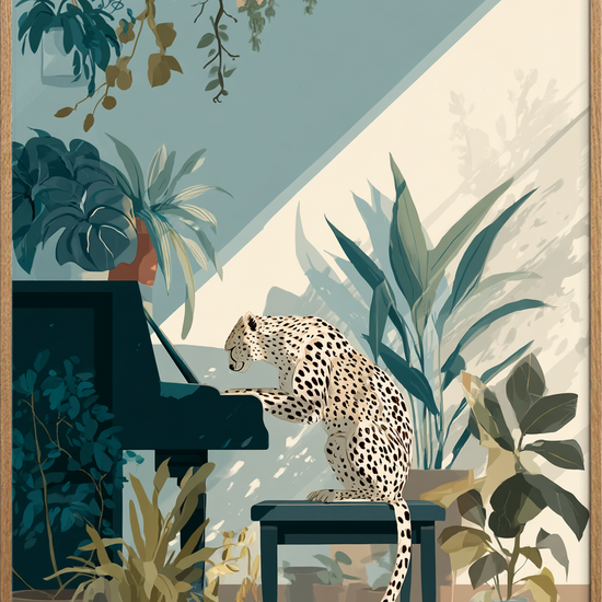 Potespil i grønne skygger - Oak Frame, No Border