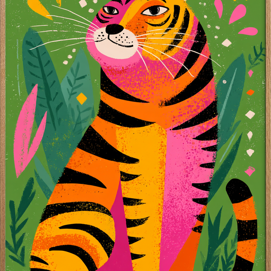 Stille brøl i farver - Oak Frame, No Border