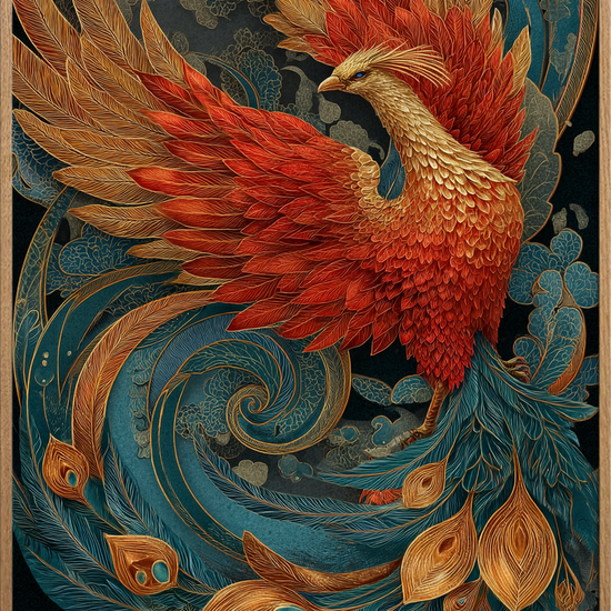 Ildens hvisken - Oak Frame, No Border