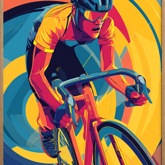 Farvernes pulserende sus - Oak Frame, No Border