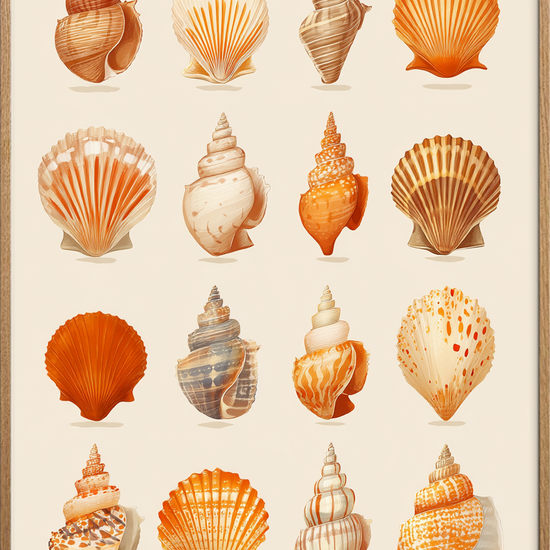 Havets sagte hvisken - Oak Frame, No Border