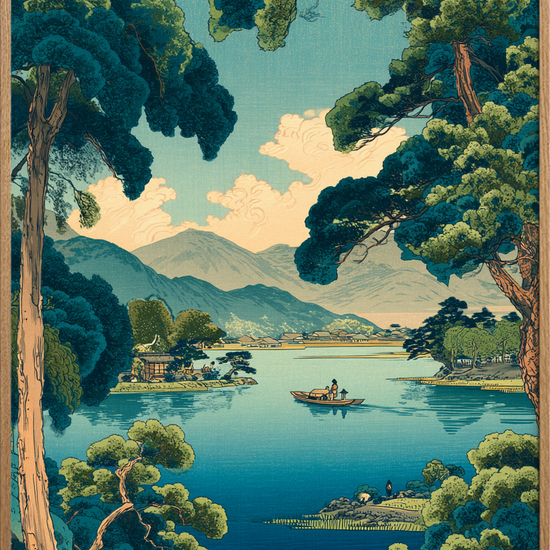 Stillevandets hvisken - Oak Frame, No Border