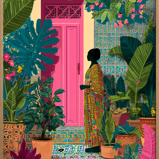 Tropisk stilheds sagte rytme - Oak Frame, No Border