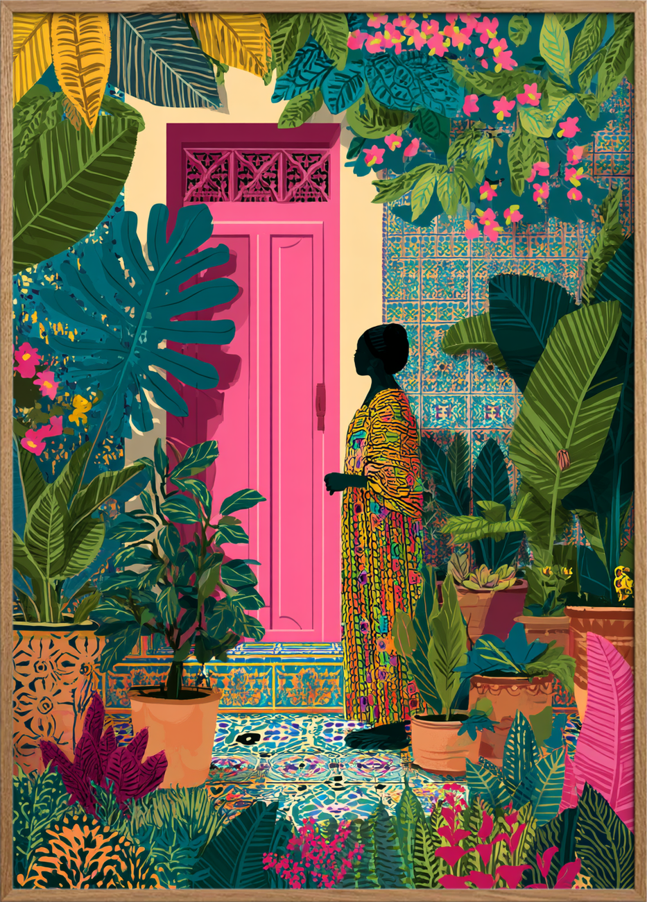 Tropisk stilheds sagte rytme - Oak Frame, No Border