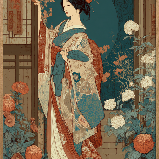 Månesus i silkeblød nat - Oak Frame, No Border