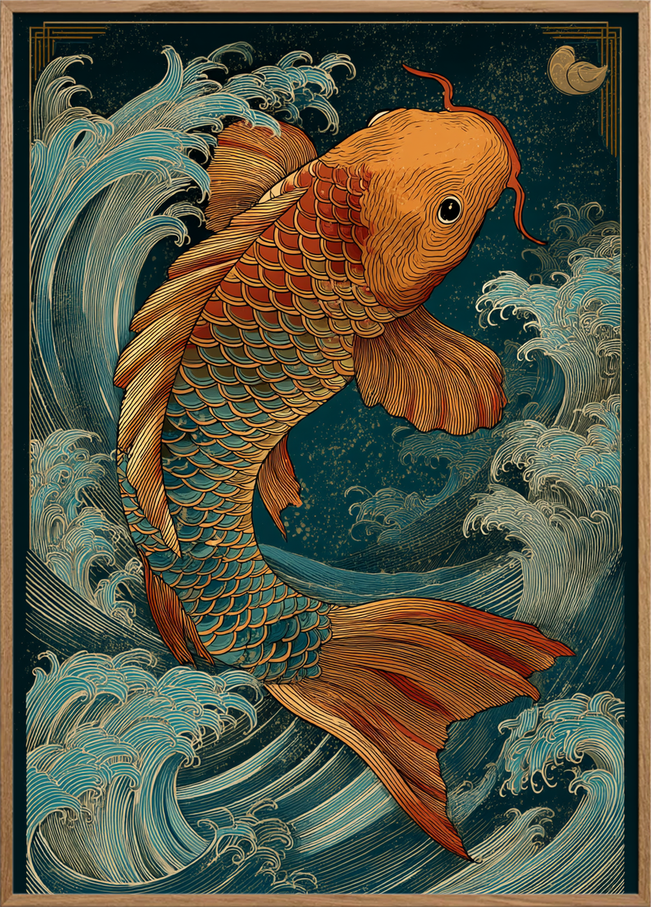 Bølgesang fra gyldne skæl - Oak Frame, No Border