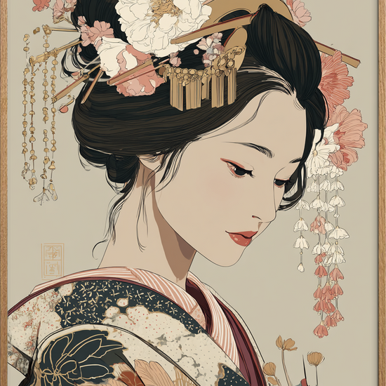 Silkens hvisken i håret - Oak Frame, No Border