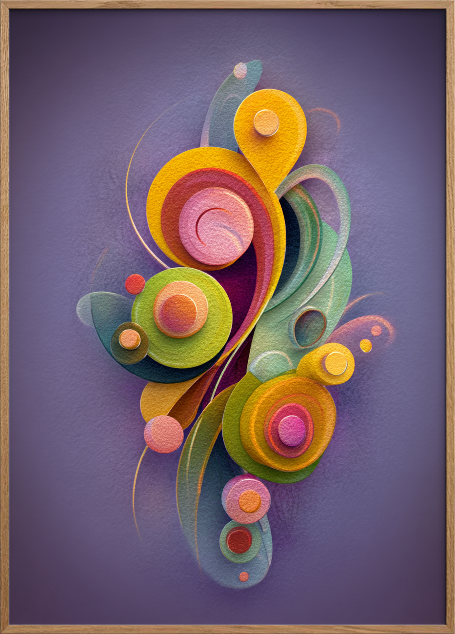 Smagen af farvet regn - Oak Frame, No Border