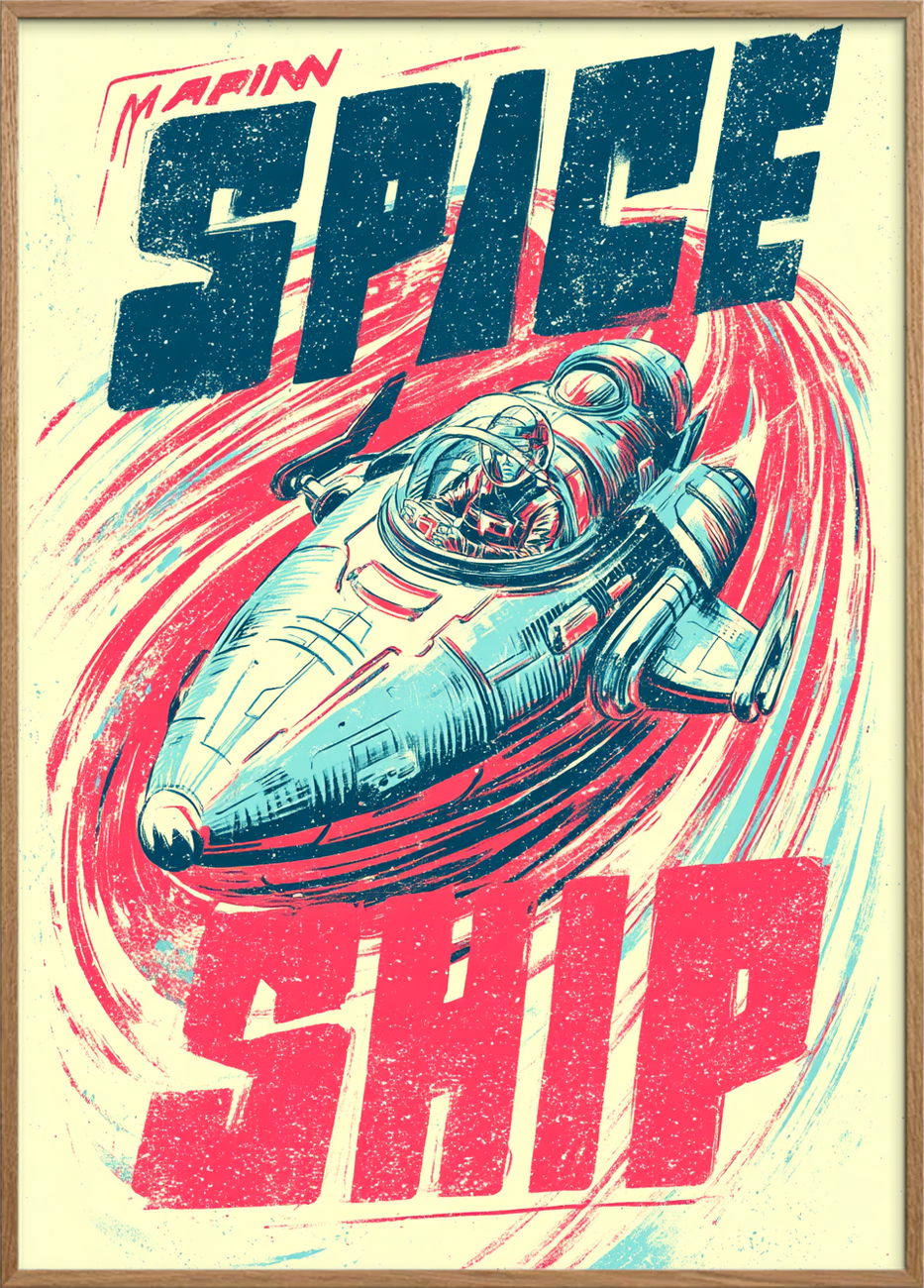 Stjernesusets kolde berøring - Oak Frame, No Border