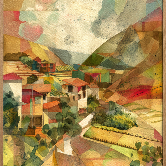 Lyden af fjernt landsbyliv - Oak Frame, No Border