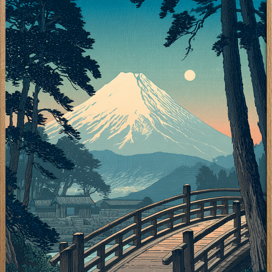 Broens hvisken mod månen - Oak Frame, No Border