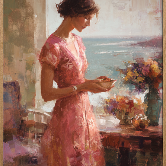 Hvisken af havets søde smag - Oak Frame, No Border