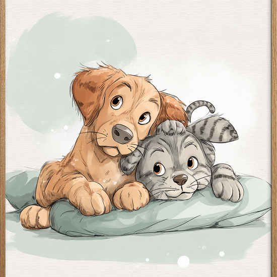 Pudens bløde hvisken - Oak Frame, No Border