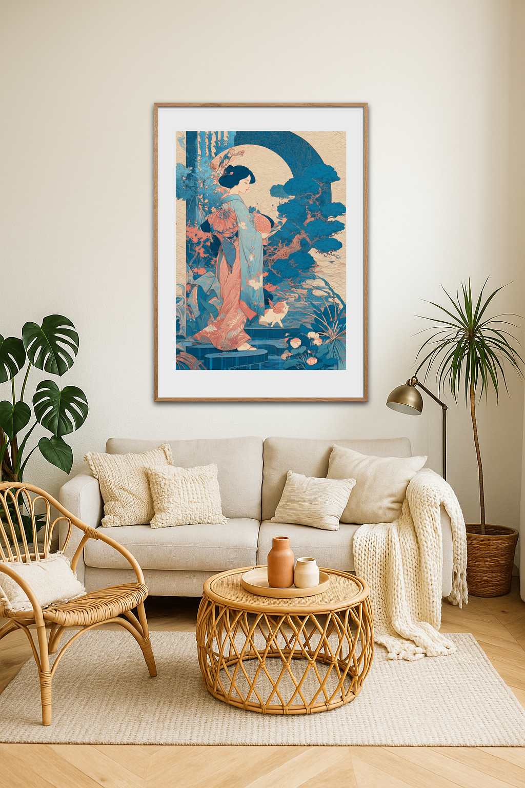 Silkens hvisken i måneskær - Room Environment (Tall Format)