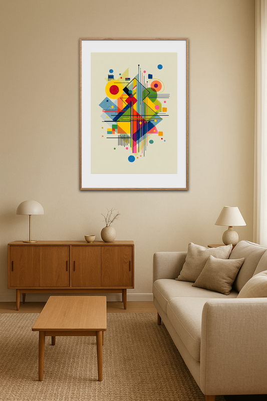 Rytmens farverige symfoni - Room Environment (Tall Format)