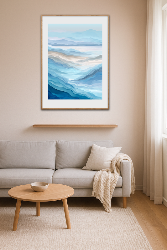 Havets hvisken mod bjerge - Room Environment (Tall Format)
