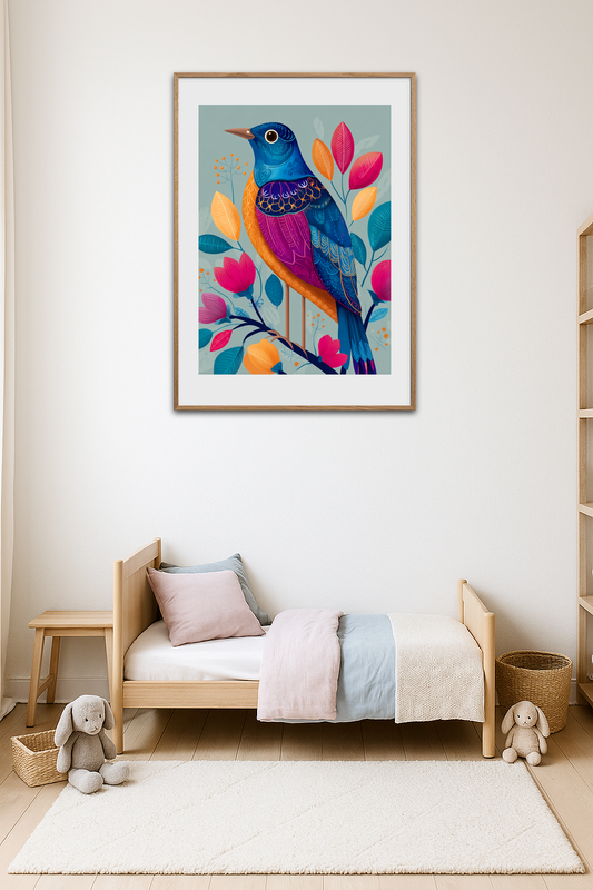Hvisken af farvede fjer - Room Environment (Tall Format)
