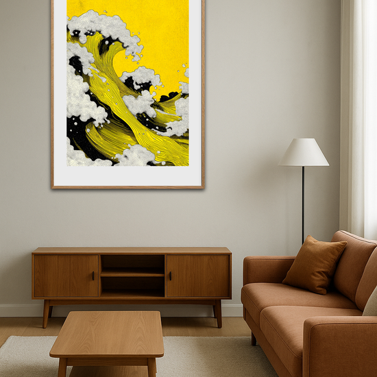 Hviskende gyldne bølger - Room Environment (Tall Format)