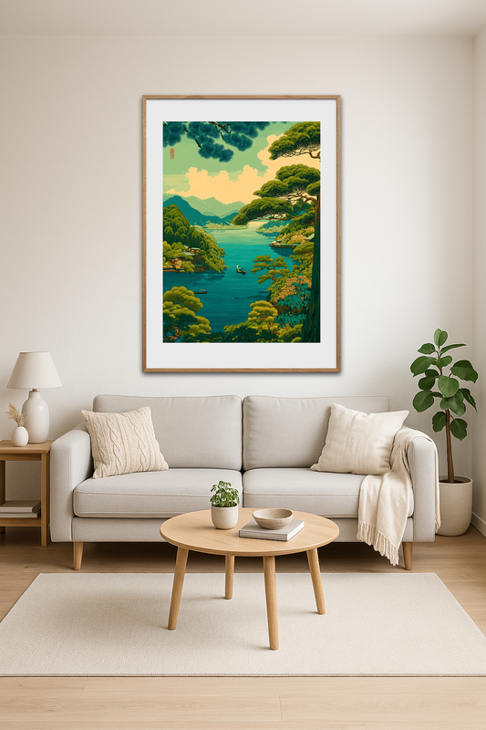 Vindens hvisken over søen - Room Environment (Tall Format)