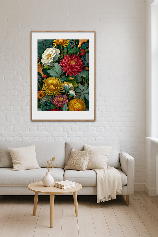 Hviskende blomsternes symfoni - Room Environment (Tall Format)