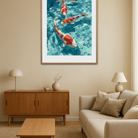 Silkesus af farvet skæl - Room Environment (Tall Format)