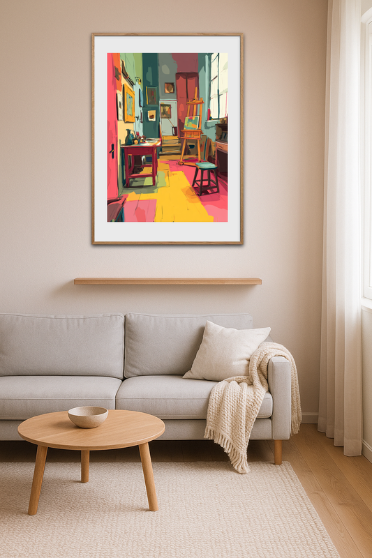 Morgenstøj i farvehav - Room Environment (Tall Format)