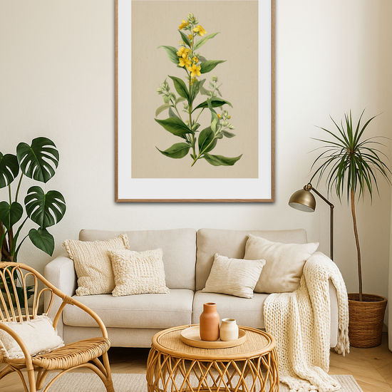 Viskende gul symfoni - Room Environment (Tall Format)