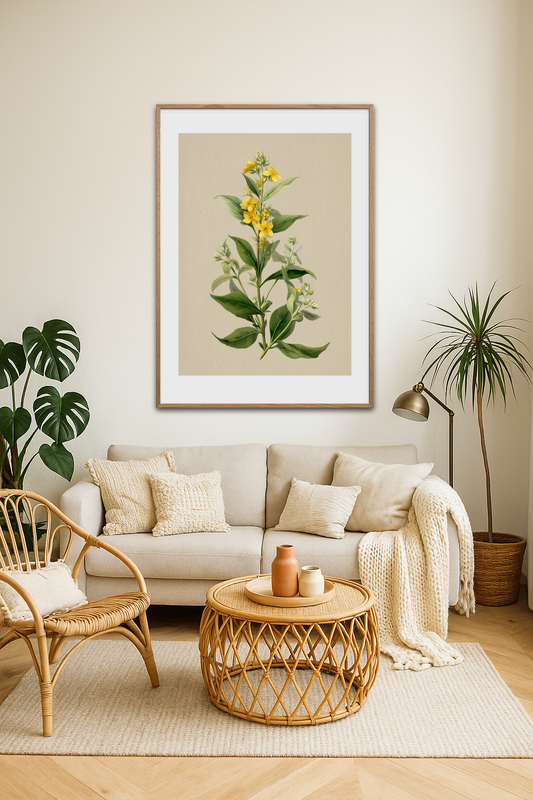 Viskende gul symfoni - Room Environment (Tall Format)