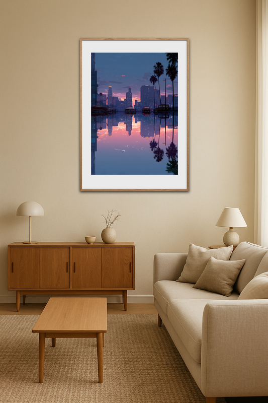 Byens hvisken ved solnedgang - Room Environment (Tall Format)