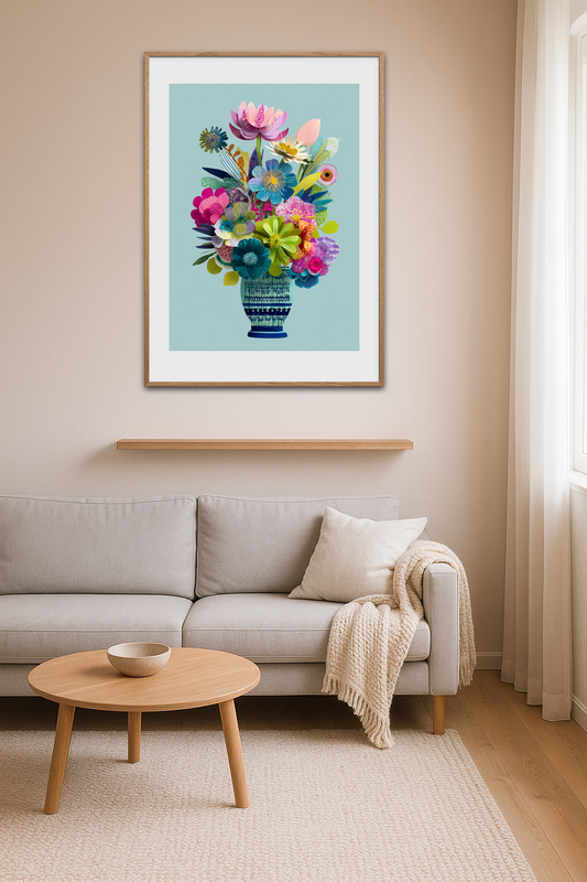 Vasesang i pastelfarver - Room Environment (Tall Format)