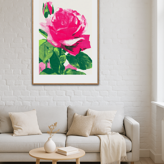 Blød neon, stille sus - Room Environment (Tall Format)