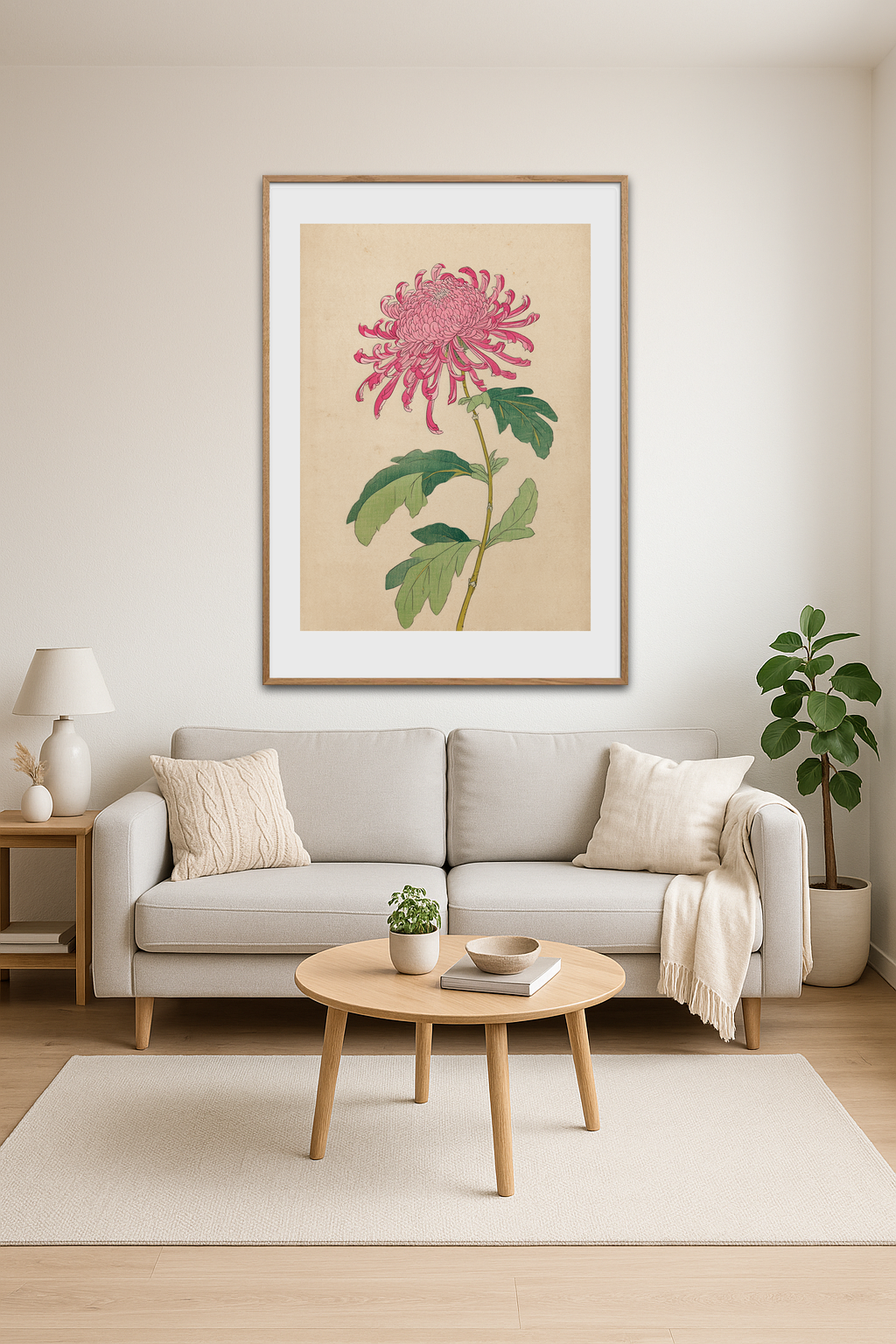 Silkesus fra krøllede bånd - Room Environment (Tall Format)