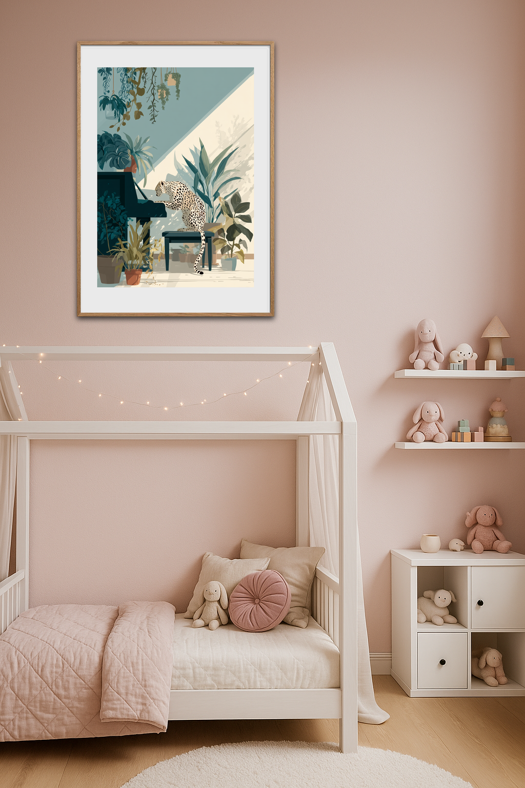 Potespil i grønne skygger - Room Environment (Tall Format)