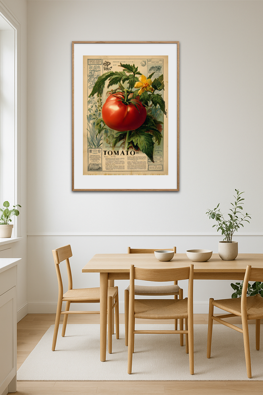 Smagen af solmoden tomat - Room Environment (Tall Format)