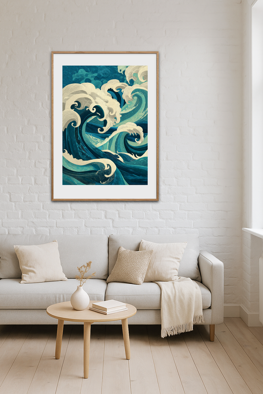 Havets hviskende klang - Room Environment (Tall Format)