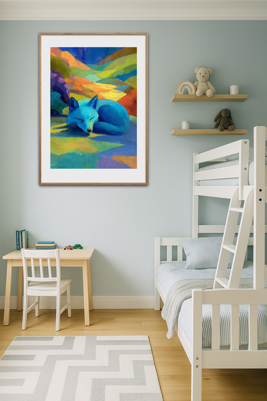 Blå rævs stille symfoni - Room Environment (Tall Format)