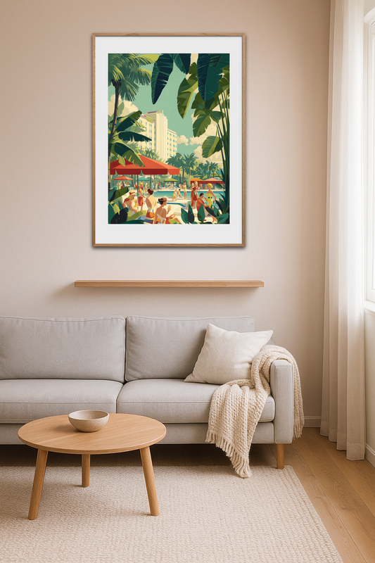 Saltet sus fra palmerne - Room Environment (Tall Format)